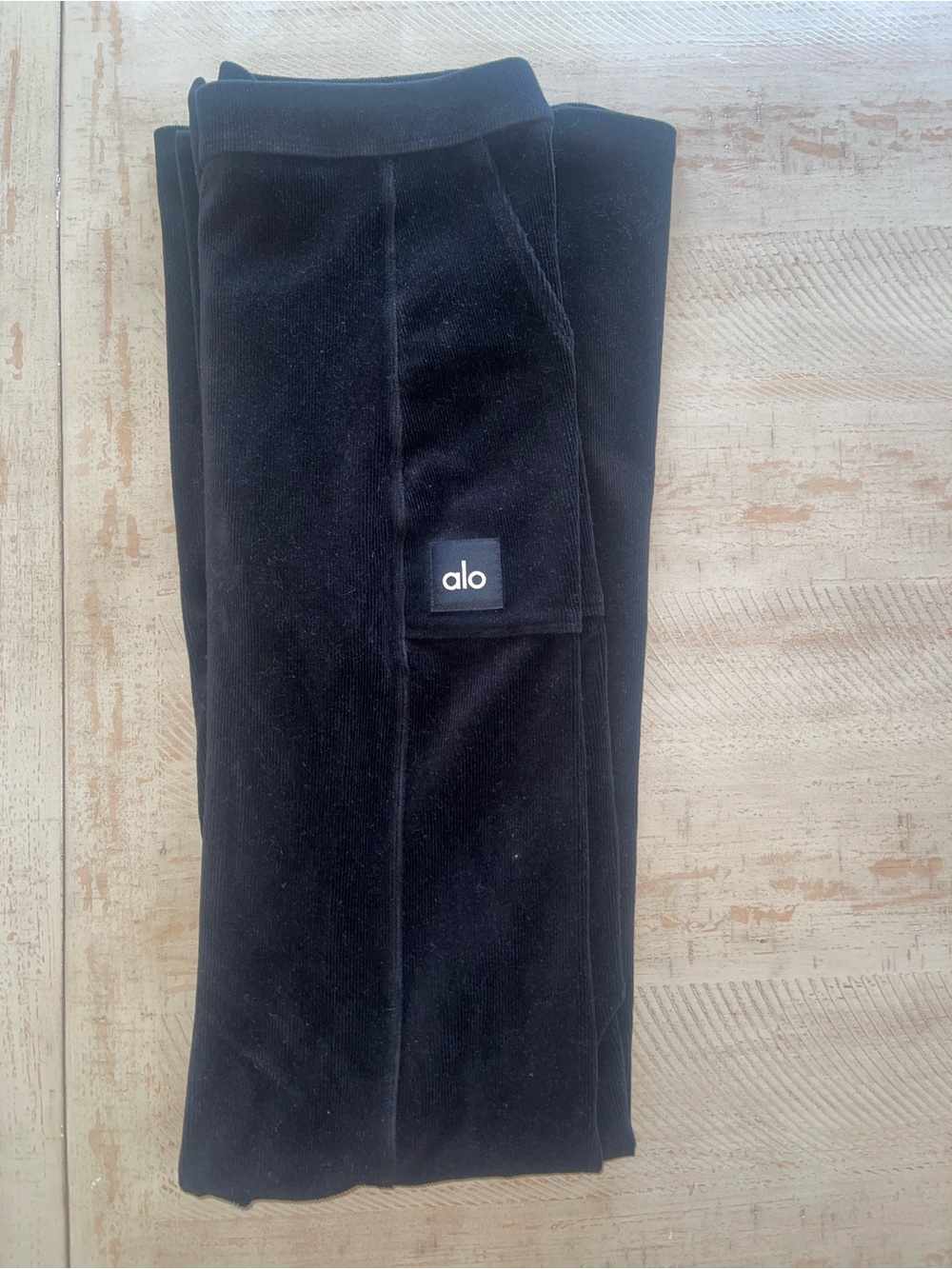 ALO Yoga Black Ribbed Leggings